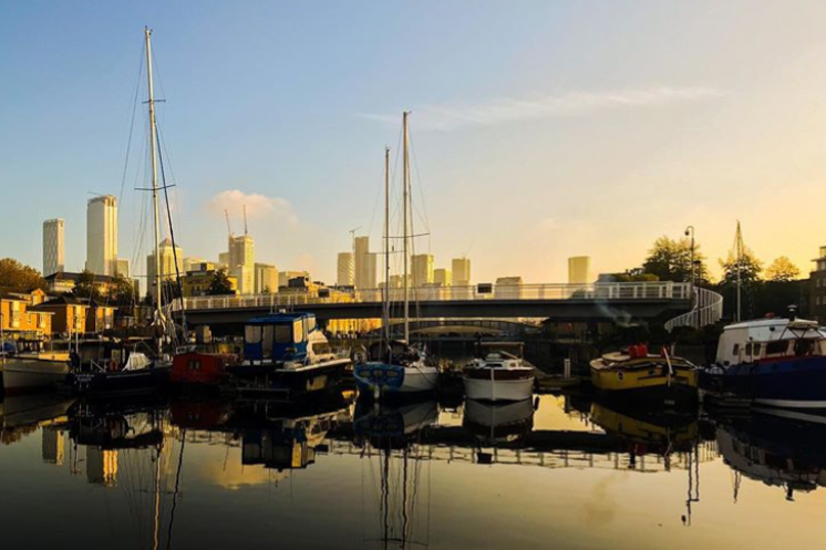 View from the backdoor #greenlanddock #houseboatlife @wadds