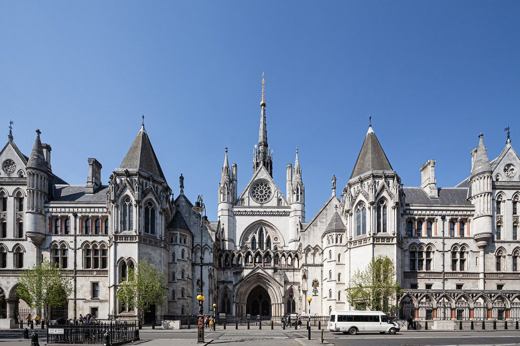 Royal Courts of Justice. Photo by David Castor for Wikipiedia