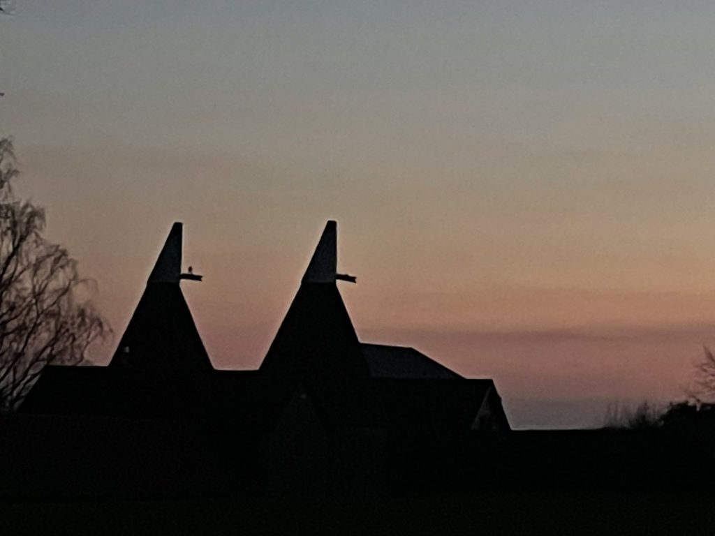 Kentish dusk. Should be the name of a fragrance, really. @CMRLee on Twitter
