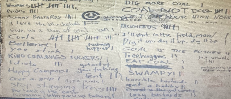 Insult board via Dr Carol Stephenson