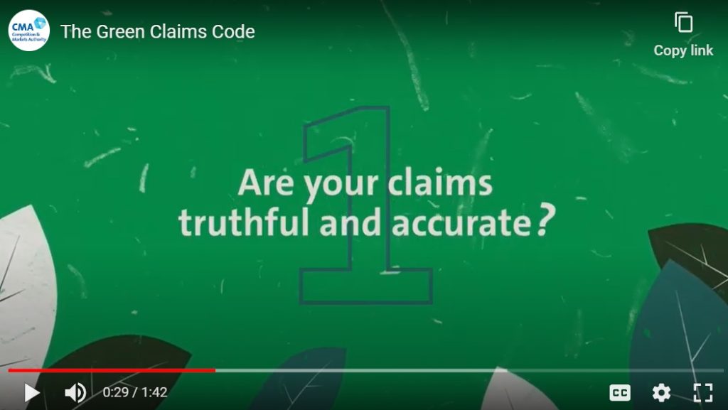 The CMA's Green Claims Code