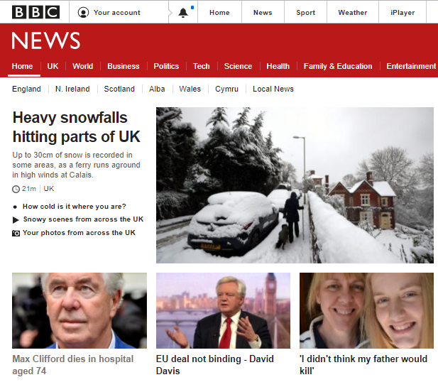 Making front page news to the end (BBC.co.uk)