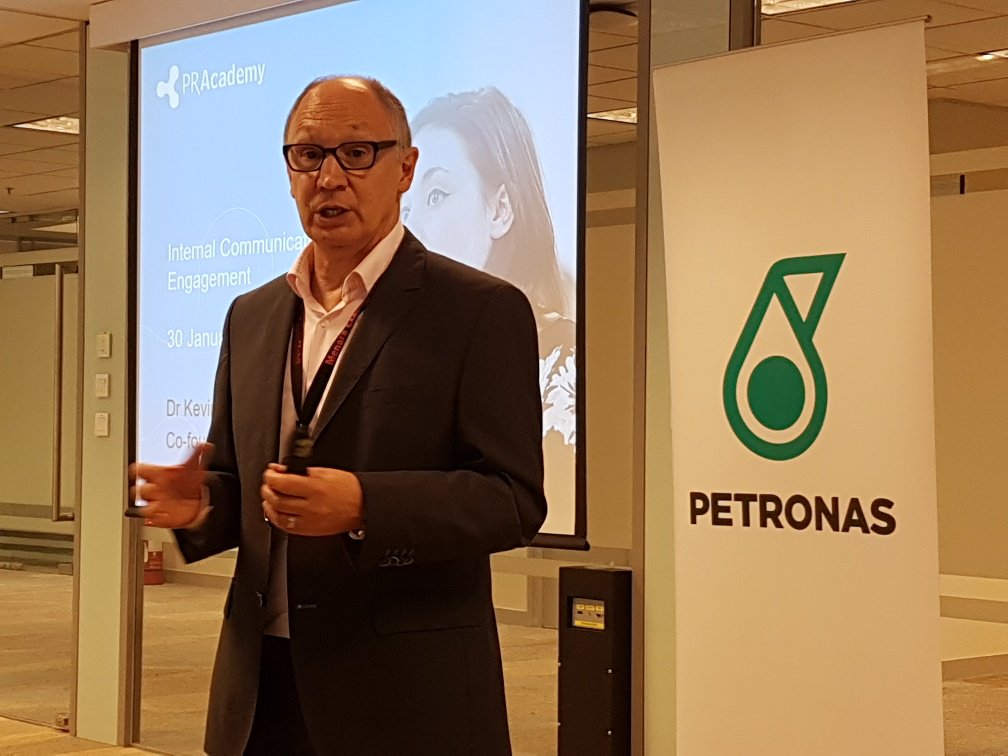 Kevin Ruck presenting at Petronas