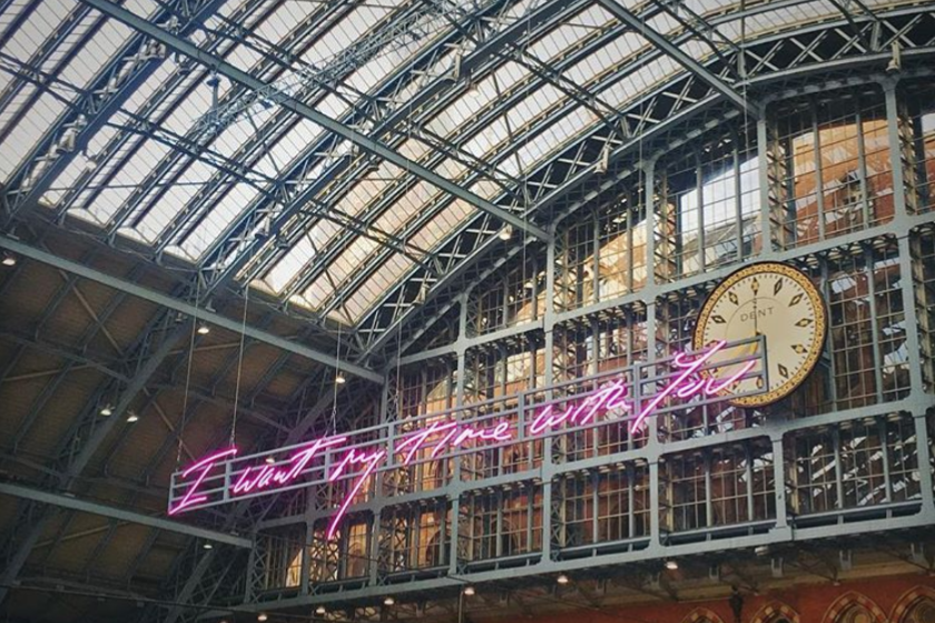 'I want my time with you' by Tracey Emin ?? (Danielle Higgins @danielle1610 on Instagram)