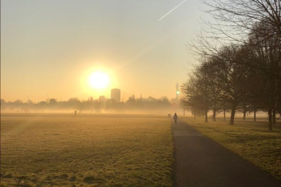 Regent's Park looking gorgeous this morning @marcelkl