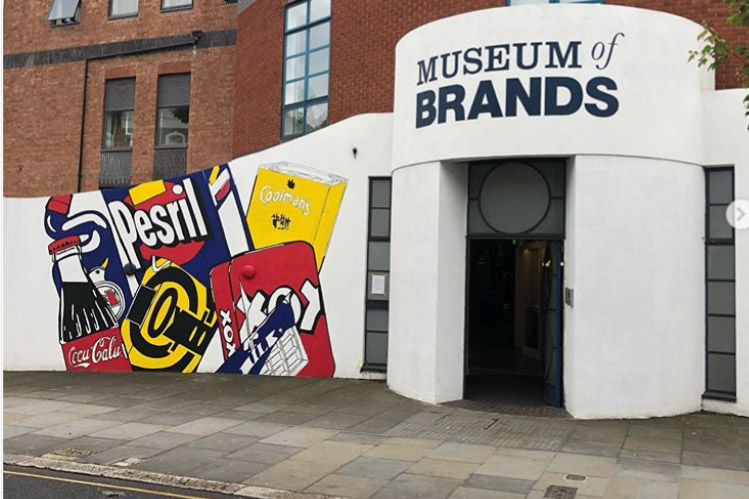 Nice piece of social/street trolling by the @museumofbrands - round the corner from @taylorherringuk HQ @itsjamesherring